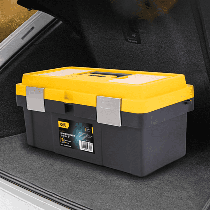 Ящик для инструмента Deli "EDL-TC270", 400х210х190 мм, пластмасса, металлическая застежка - 2