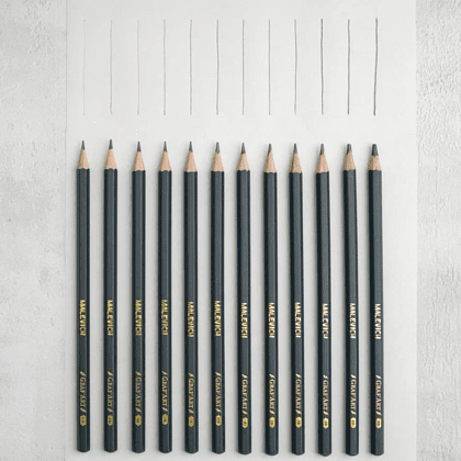 Карандаш чернографитный "Малевичъ", 12 шт, набор - 5