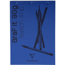 Скетчбук "Graf It", A6, 90 г/м2, 80 листов, темно-синий