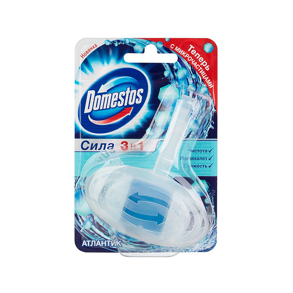 Сменный гигиенический блок для унитаза "Domestos Атлантик", 40 г