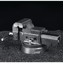 Тиски стальные Deli YS EDL2906Z, поворотные, с наковальней, 6"-150 мм