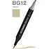 Маркер перманентный двусторонний "Sketchmarker Brush", BG12 шалфей