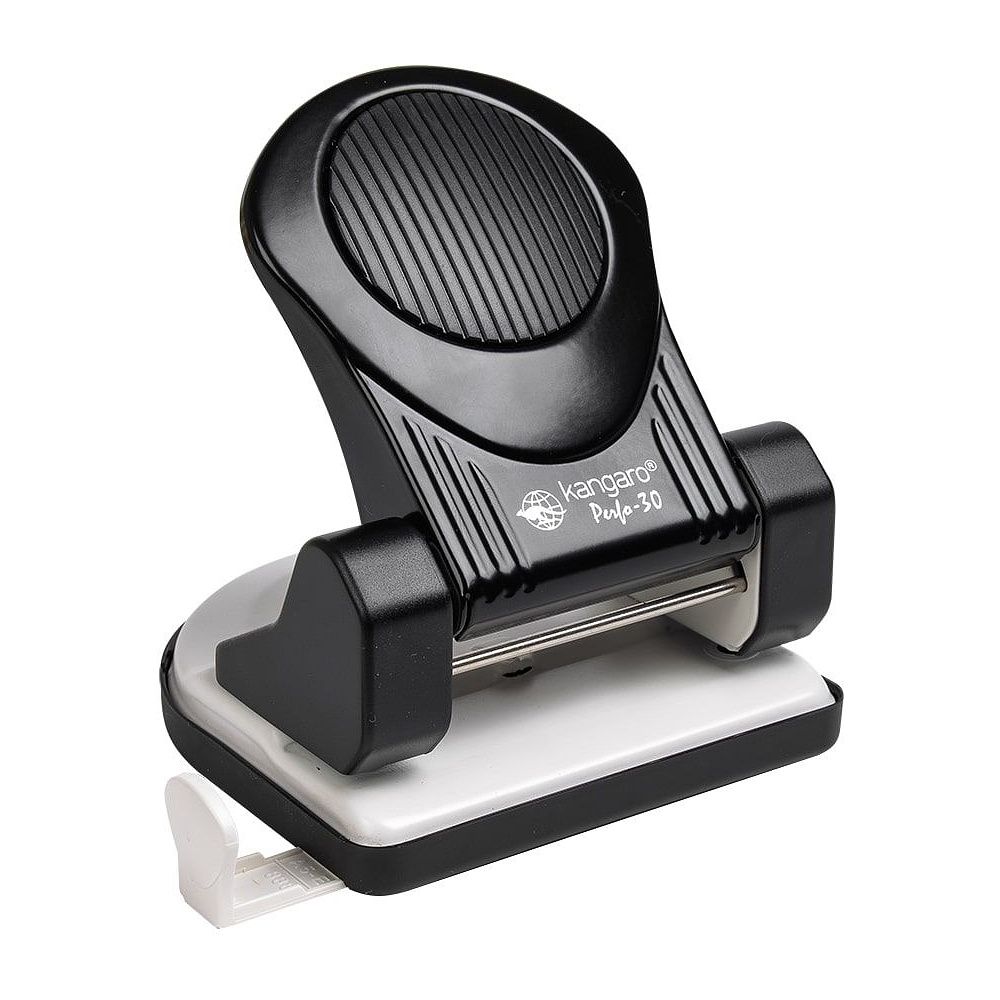 Дырокол Kangaro "Perfo-30", 30 листов, черный