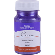 Краски гуашевые флуоресцентные "Сонет", 607 фиолетовая, 100 мл., банка