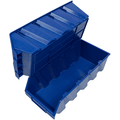 Ящик пластиковый "Практик", 500x230x150 мм, синий - 6
