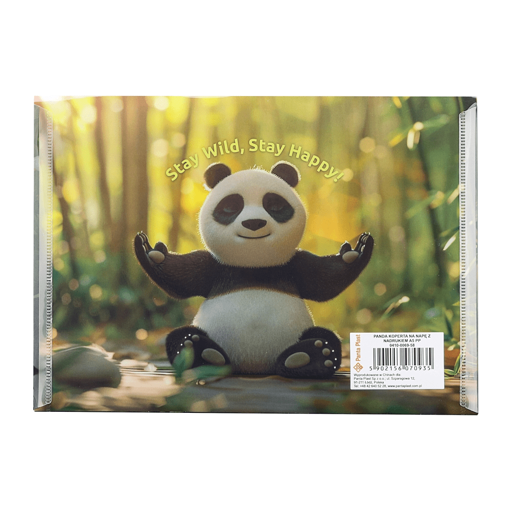 Папка-конверт на кнопке "Panda", A5, разноцветный - 2