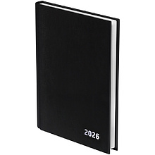 Ежедневник датированный A5 "Бумвинил BG" 2026, черный