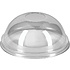 Крышка пластиковая для стаканов d=95мм, купольная, с отверстием, 100шт/упак