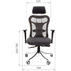 Кресло для руководителя "Chairman 769", ткань, хром, черный - 5