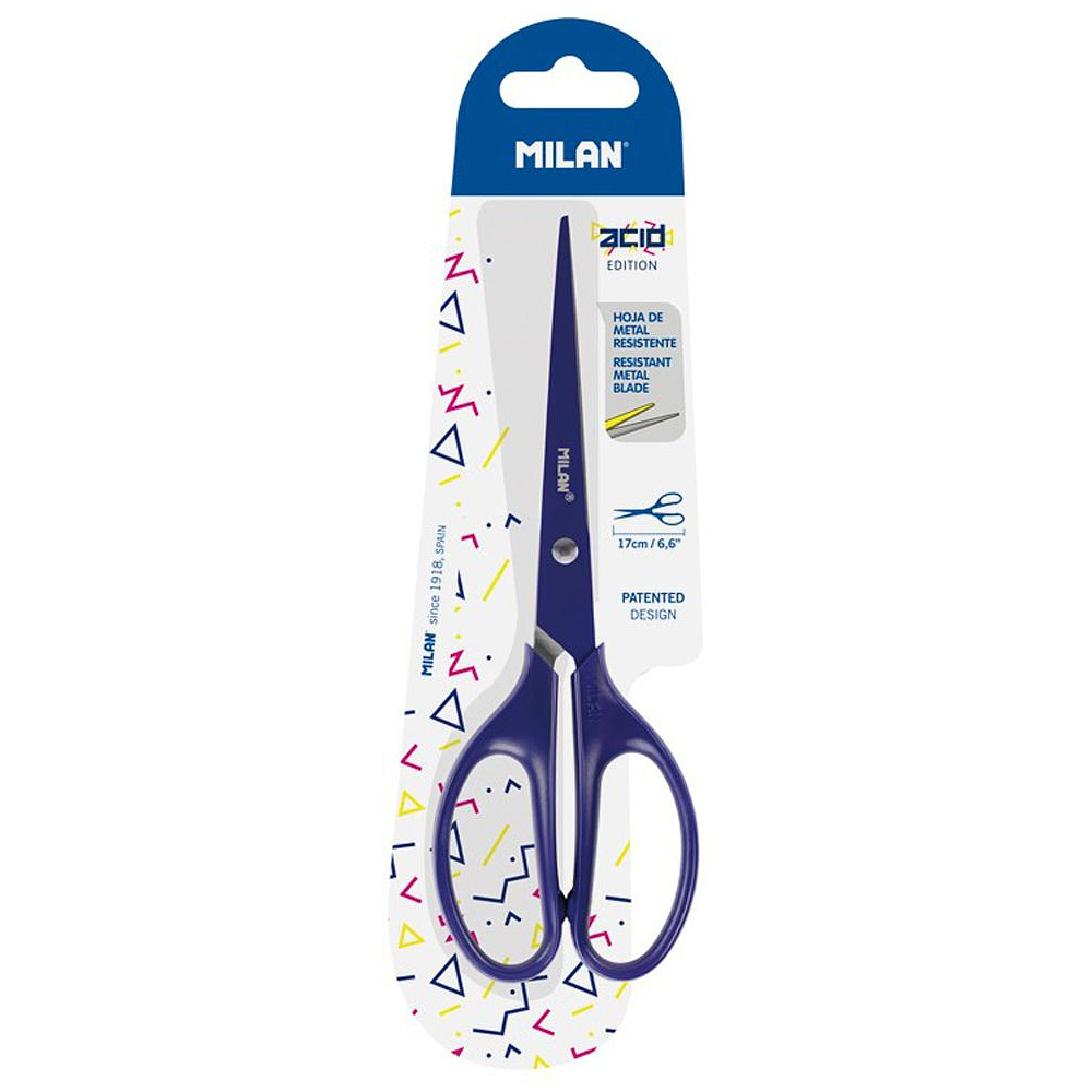 Ножницы "Acid", 17 см, синий