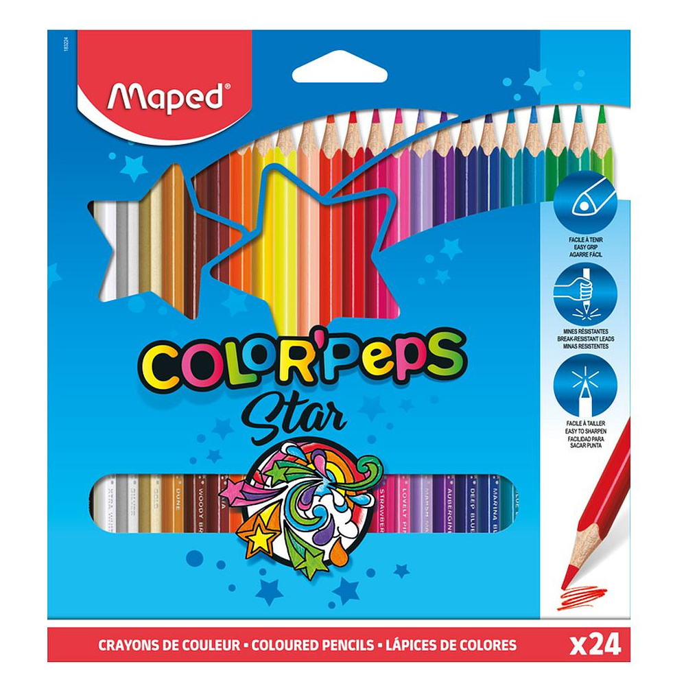 Цветные карандаши Maped "Color Peps", 24 цвета