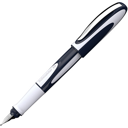 Ручка перьевая "Schneider Ray", M, темно-синий, светло-серый, патрон синий
