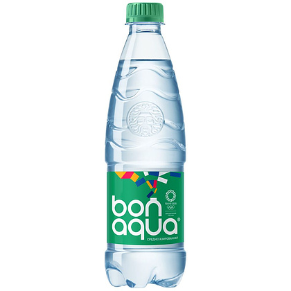 Вода питьевая "Bonaqua", среднегазированная, 0.5 л