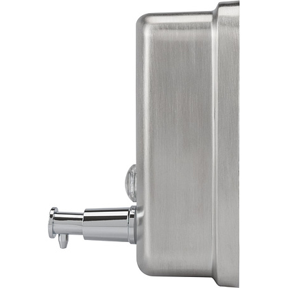 Диспенсер для жидкого мыла BXG "SD Н1-500М", 0.5 л, ручной, металл, серебристый, матовый - 3