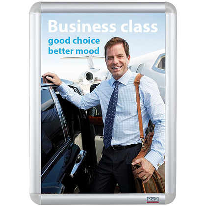 Рамка плакатная, А4, серебристый