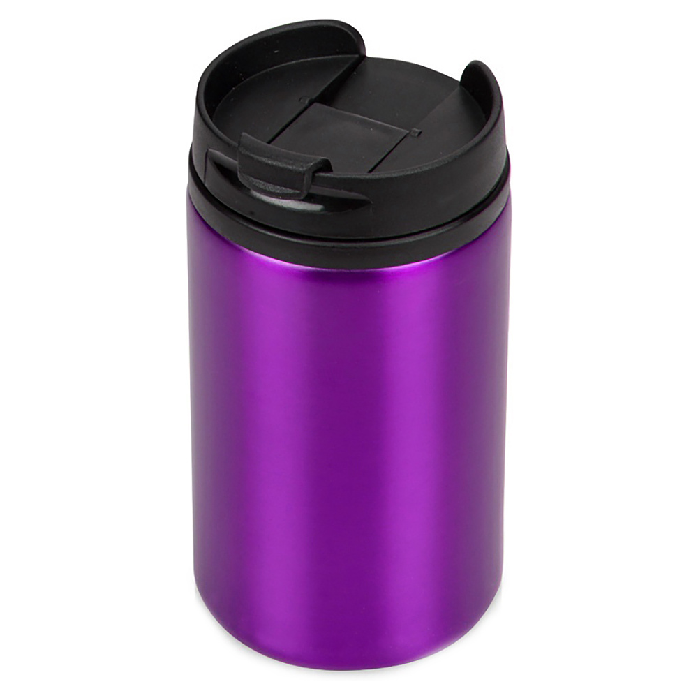 Кружка термическая "Jar", металл, пластик, 250 мл, фиолетовый, черный