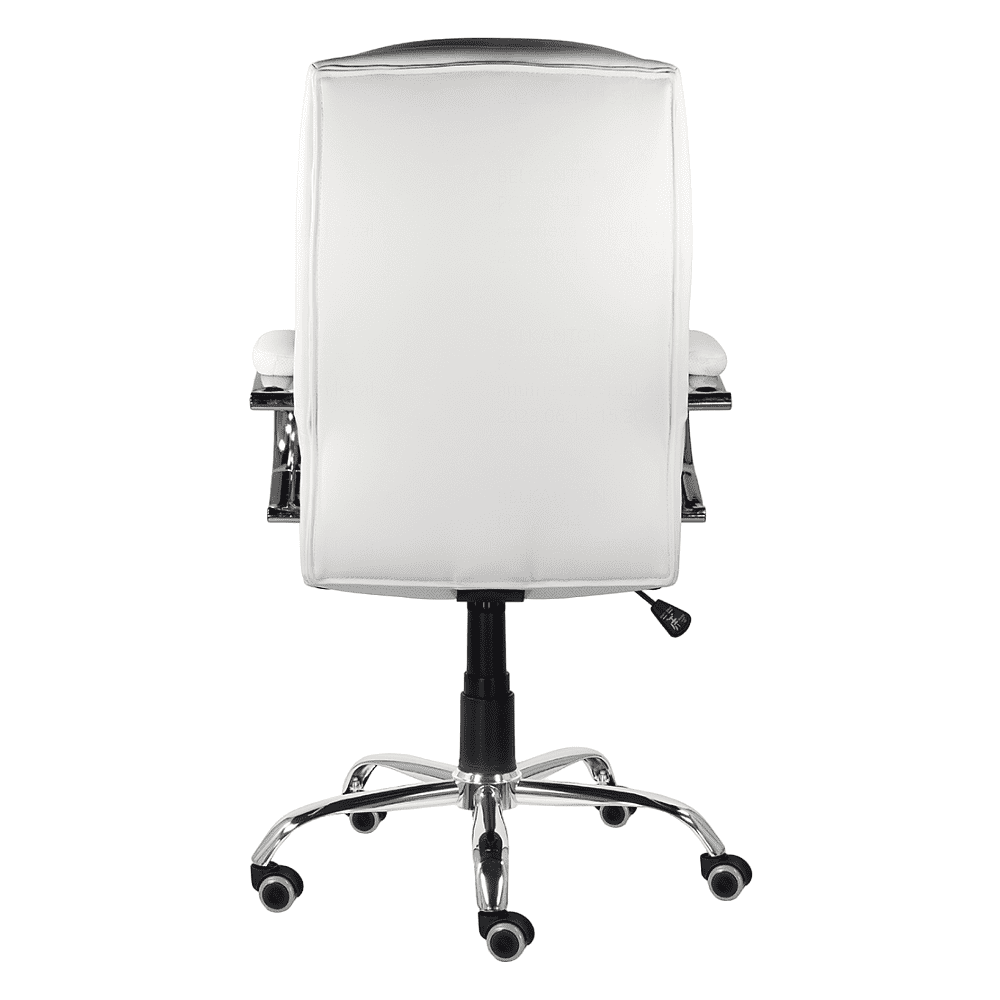 Кресло для руководителя "UTFC Бруно CH-707", хром, экокожа S-0402, белый - 5