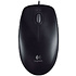 Мышь Logitech "Mouse B100", проводная, 800 dpi, 3 кнопки, черный