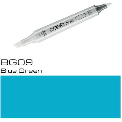 Маркер перманентный "Copic ciao", BG-09 сине-зеленый