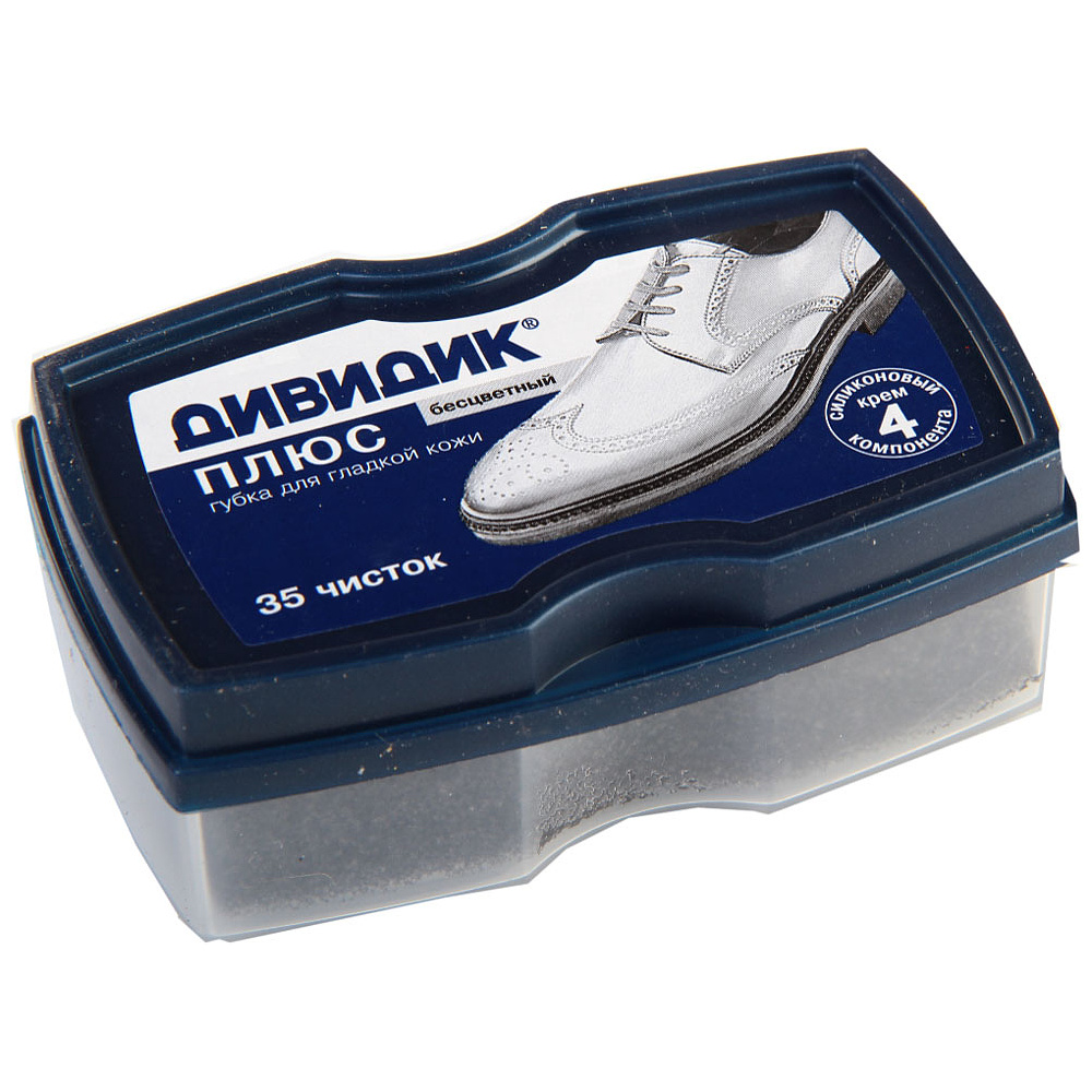 Щетка для обуви "Дивидик" для кожи, бесцветная