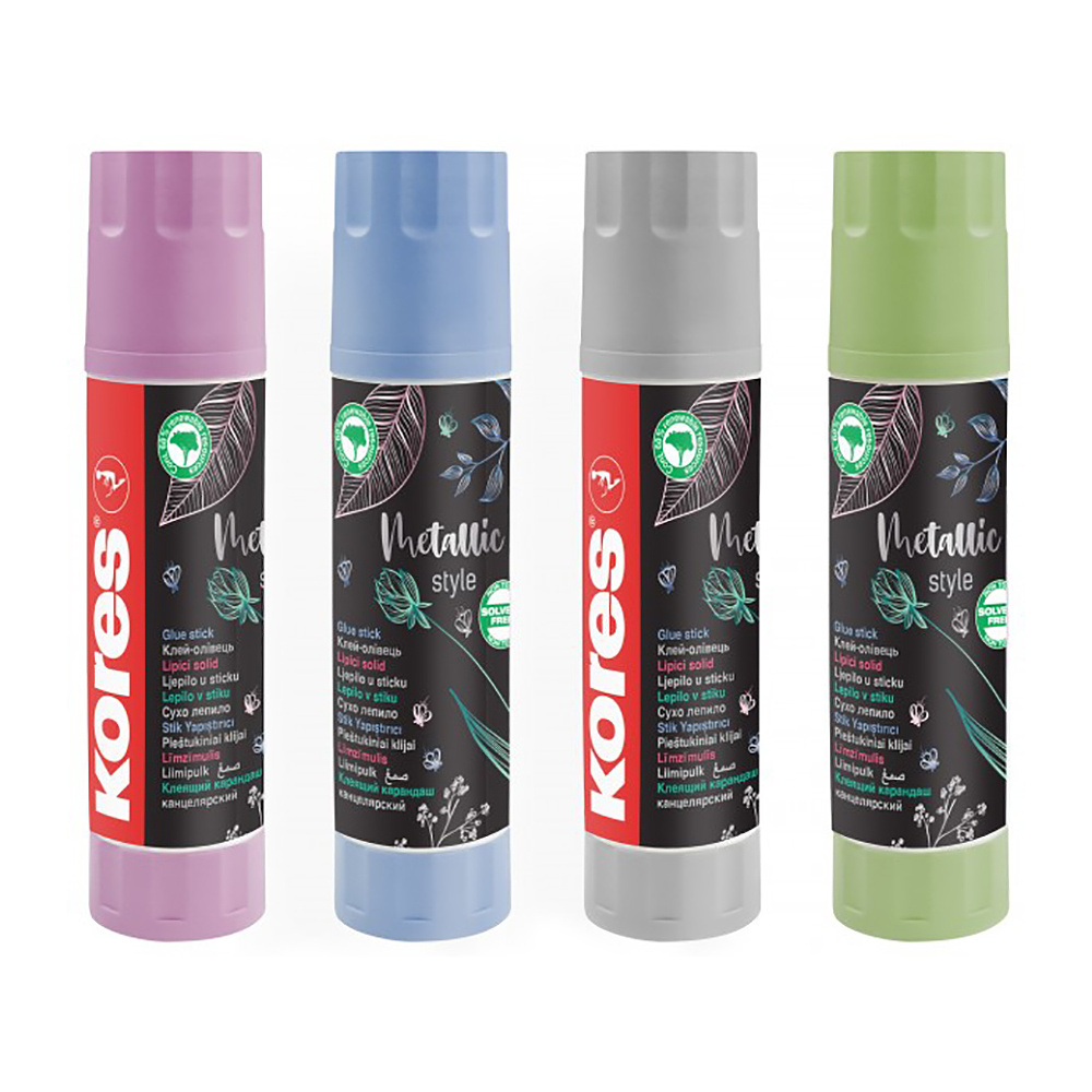 Клей-карандаш "Kores Metallic Style", 20 г