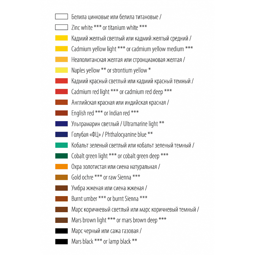 Краски масляные "Мастер-класс", 12 цветов, 18 мл - 3