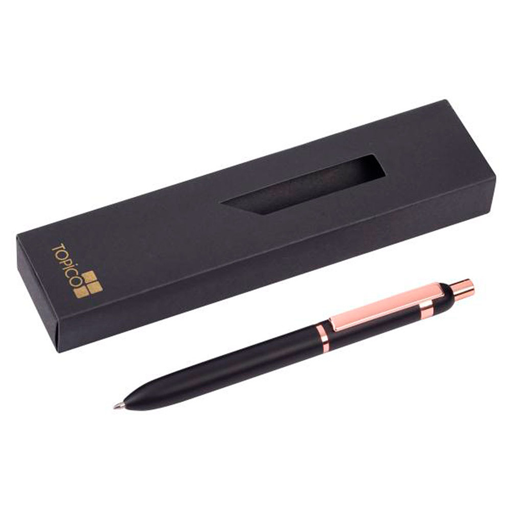 Ручка шариковая автоматическая "Copper pen", 0.7 мм, черный, стерж. синий