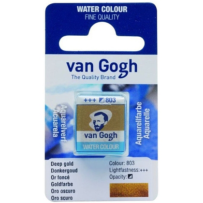 Краски акварельные "Van Gogh", 803 темное золото, кювета