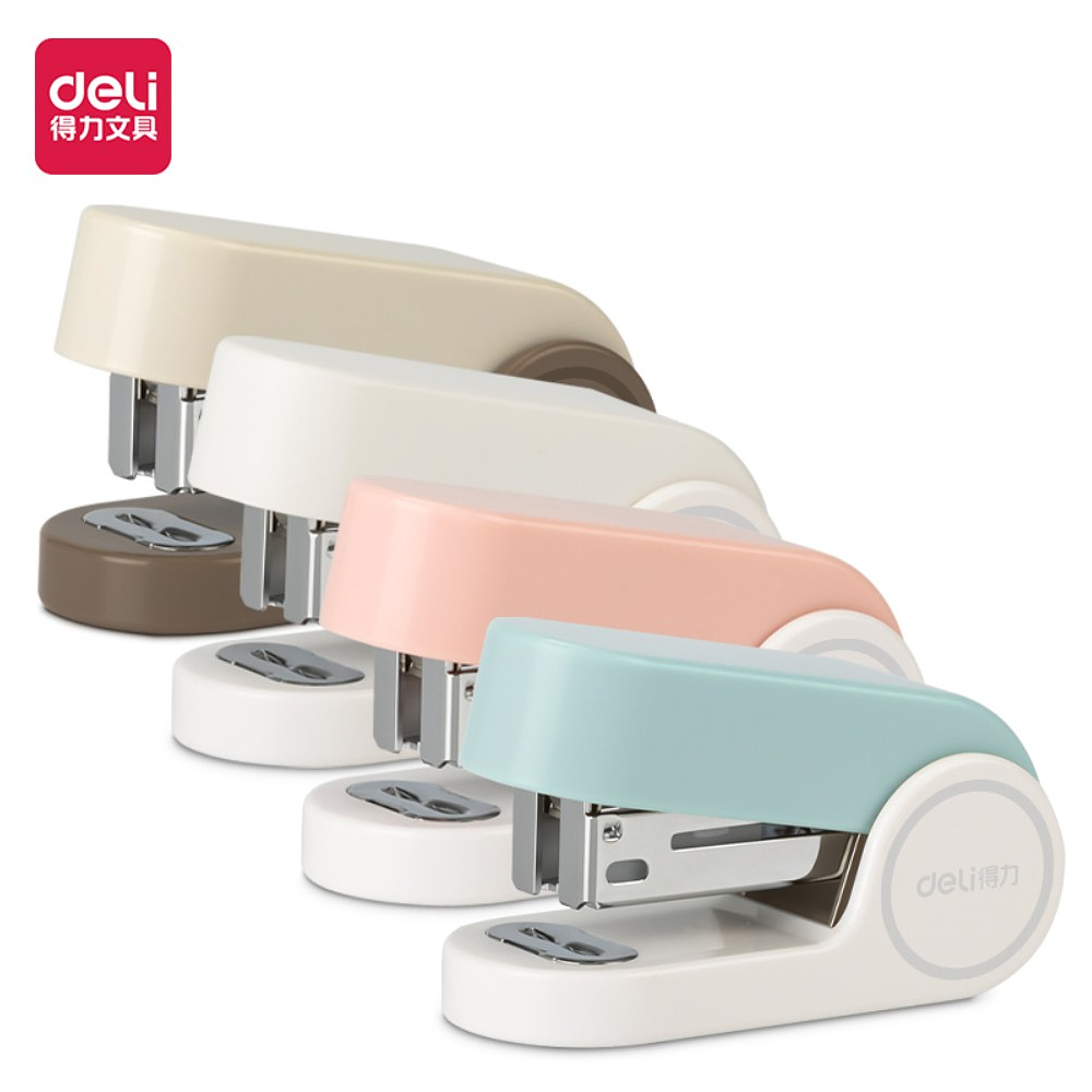 Скобосшиватель Deli "TA201",12 листов, ассорти