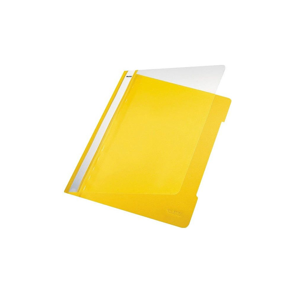 Папка-скоросшиватель с прозрачной обложкой "Leitz", A4, желтый