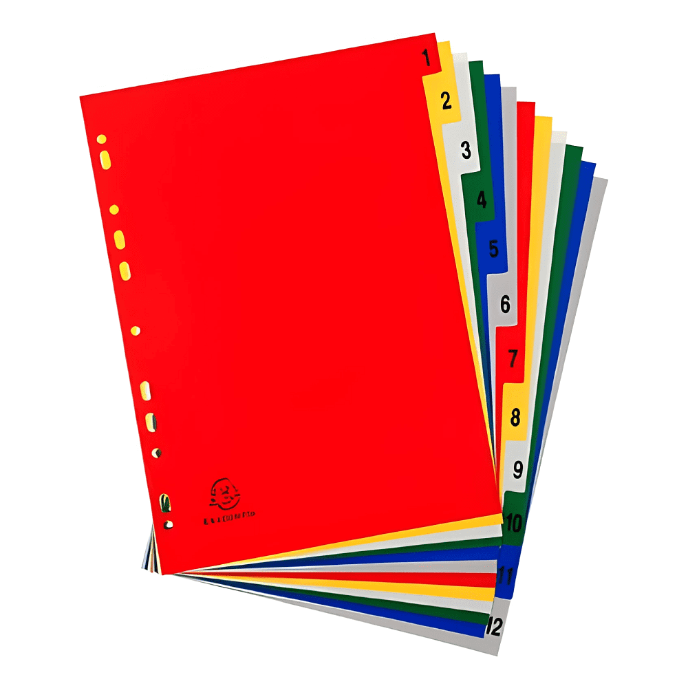 Разделитель "Exacompta", A4, ассорти - 2