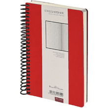 Ежедневник недатированный "Agenda", А5, на спирали, красный