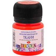 Краска акриловая по ткани неон 