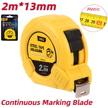 Рулетка Deli YS EDL9002B, 2 м х 13 мм, желтый, черный