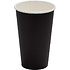 Стакан картонный 400 мл, 1 слой, 50 шт/упак, черный