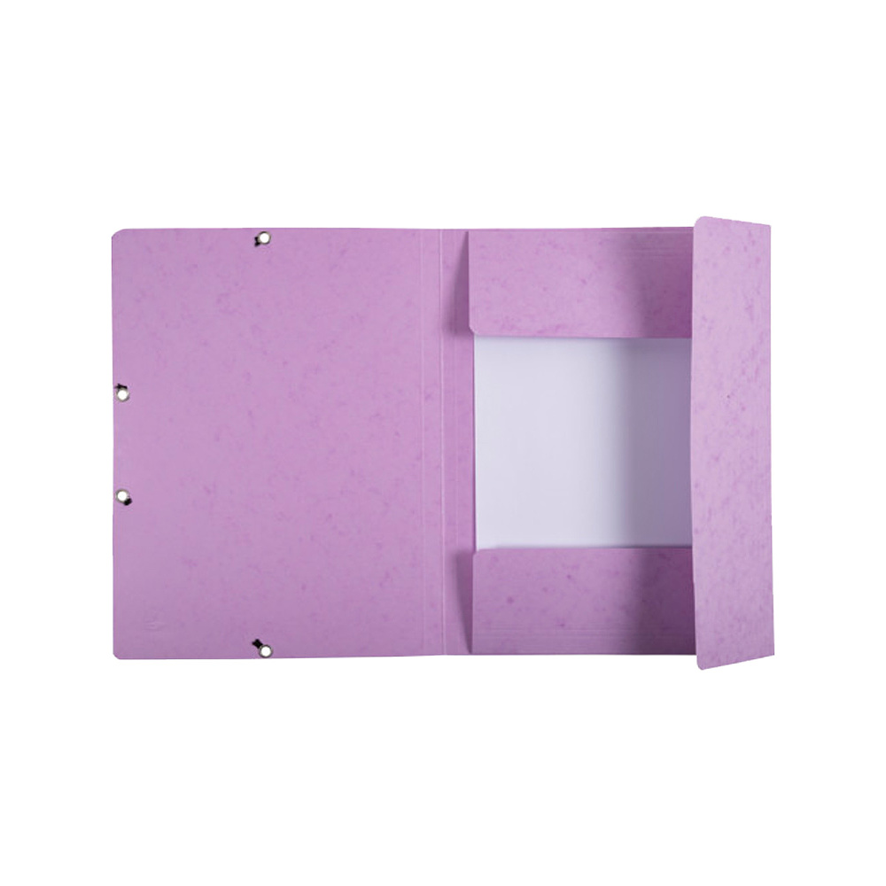 Папка на резинках "Aquarel", А4, 15 мм, картон, фиолетовый - 3