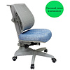 Кресло детское Comf-Pro UR-C3 SPEED ULTRA Chair, пластик, ткань, голубой джинс, пластик, корпус серый, с чехлом салатовым, серый - 2