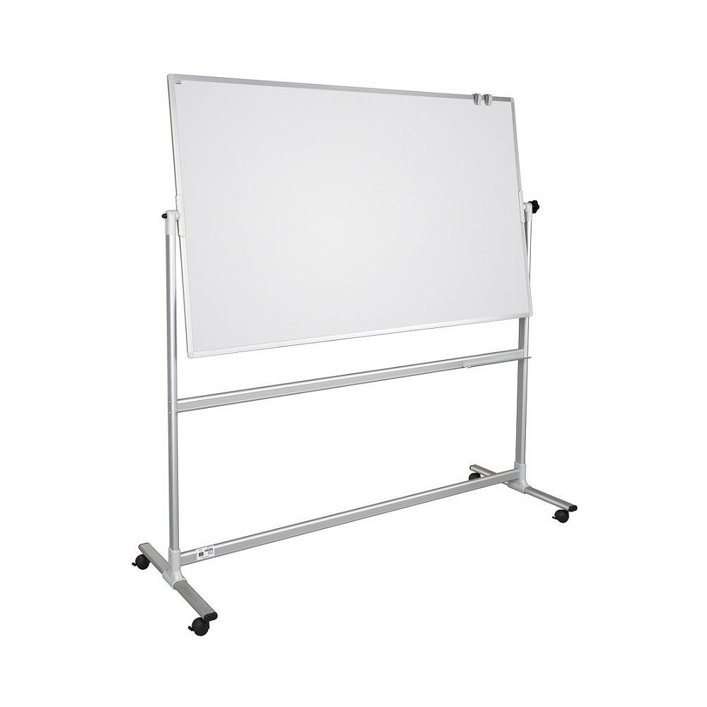 Магнитная доска оборачиваемая мобильная белая, 90x120 см