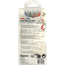 Маркер-кисть "Brush Sign pen twin", 6 шт