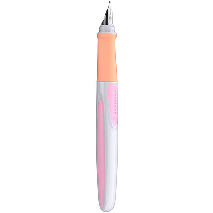 Ручка перьевая "Schneider Ray", M, белый, розовый, патрон синий - 3