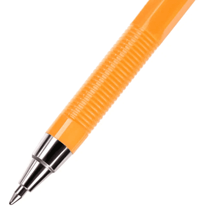 Ручка шариковая "Q-Connect", 0.4 мм, желтый, синий, стерж. синий - 5