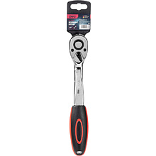 Ключ-трещотка Deli RS EDL2522 1/2", 254 мм, 72 зуба, черный, красный