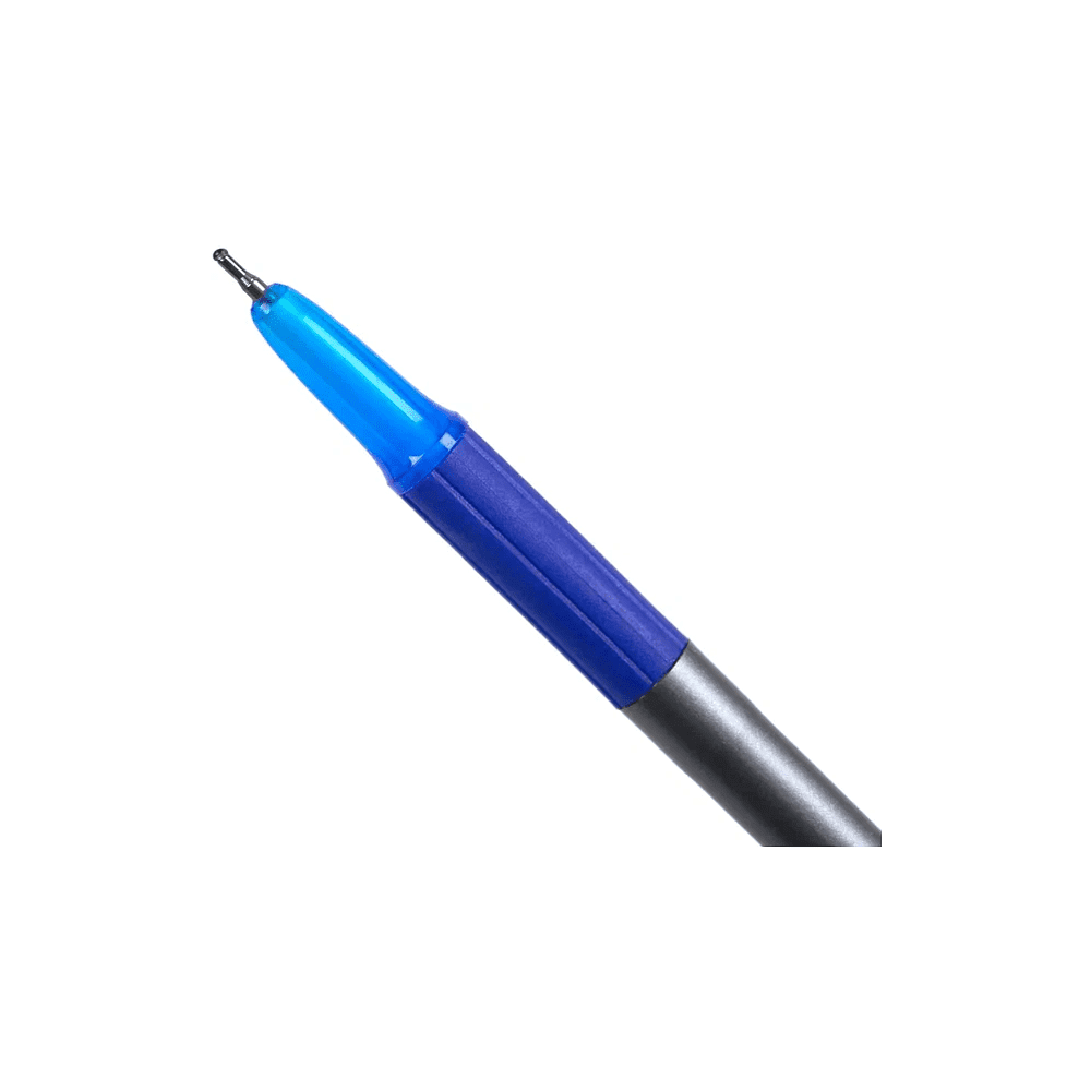 Ручка шариковая "Office Grip", 0.7 мм, серый, стерж. синий - 7