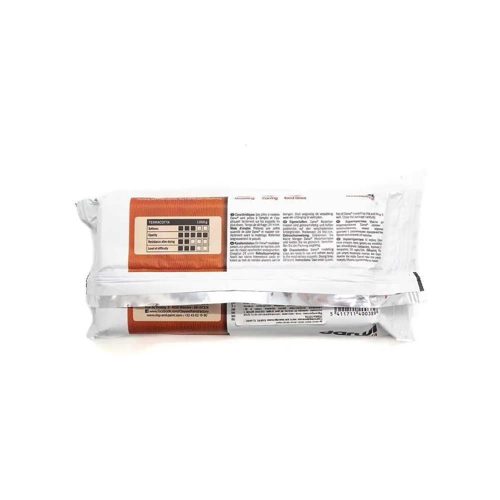Паста для моделирования "DARWI", 1000 г, терракотовый - 2