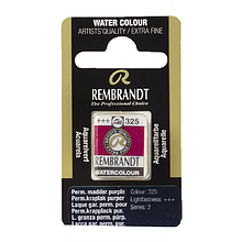 Краски акварельные "Rembrandt", 325 прочный розовый мареновый, кювета
