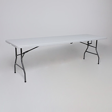 Стол складной Table AKS тип 1, 2400х760х740 мм, пластик, белый