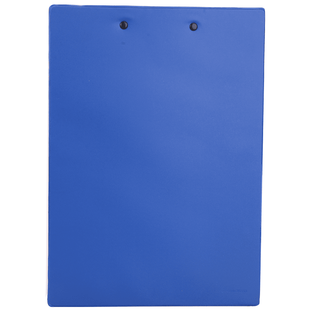 Планшет с зажимом Deli "ПВХ", А4, синий  - 3