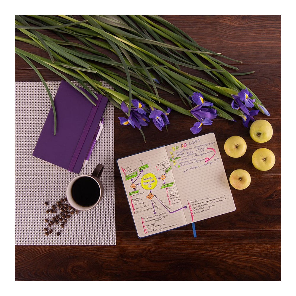 Блокнот "Gracy", А5, 96 листов, линованный, голубой - 8