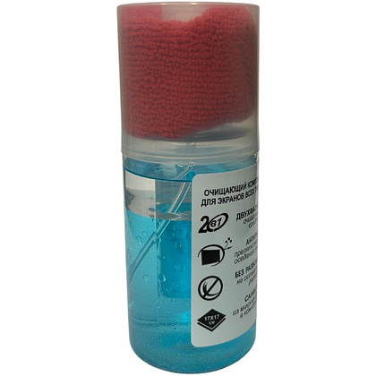 Чистящий набор для экранов "ZALA ZL93200" спрей 200 мл + салфетка из микрофибры - 3