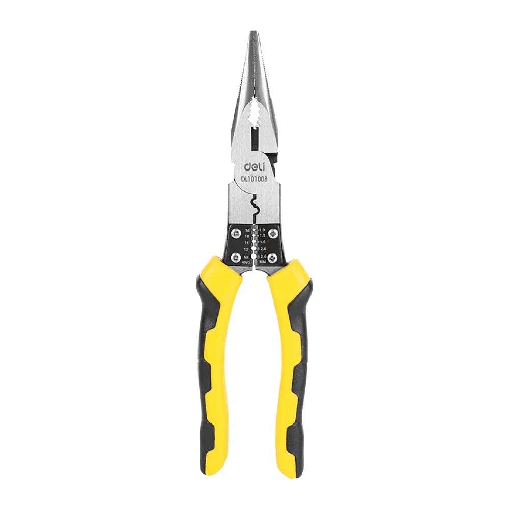 Длинногубцы Deli YS EDL101008, многофункциональные, 220 мм, комбинированные